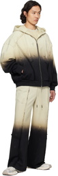 Feng Chen Wang Beige & Black Gradient Sweatpants