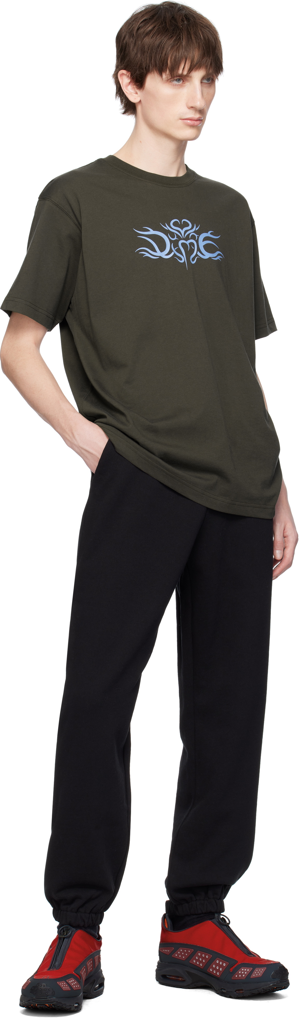 Dime Black Classic Small Logo Sweatpants