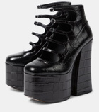Marc Jacobs Kiki croc-effect leather ankle boots