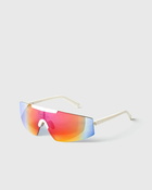 Chimi Eyewear Maison Kitsune X Chimi Shield White Sunglasses White - Mens - Eyewear