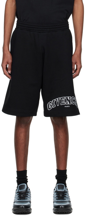 Photo: Givenchy Black Cotton Shorts