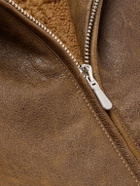 Eleventy - Slim-Fit Shearling Jacket - Brown