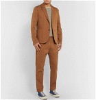 Folk - Slim-Fit Garment-Dyed Stretch-Cotton Drawstring Trousers - Men - Tan
