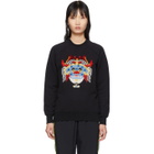 Kirin Black Embroidered Haetae Sweatshirt