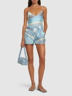 PUCCI Printed Silk Twill Shorts