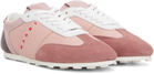 Marni Pink Leather & Suede Sneakers