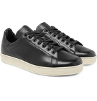 TOM FORD - Warwick Perforated Leather Sneakers - Men - Black