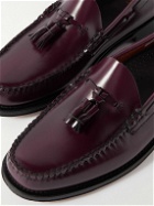 G.H. Bass & Co. - Weejuns Heritage Larkin Glossed-Leather Tasselled Loafers - Burgundy