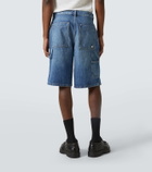 Bottega Veneta High-rise denim Bermuda shorts