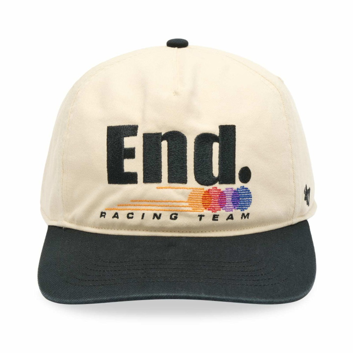 Photo: END. Racing Team Hitch Cap in Ecru/Black 