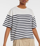 Lisa Yang Cila striped cashmere T-shirt