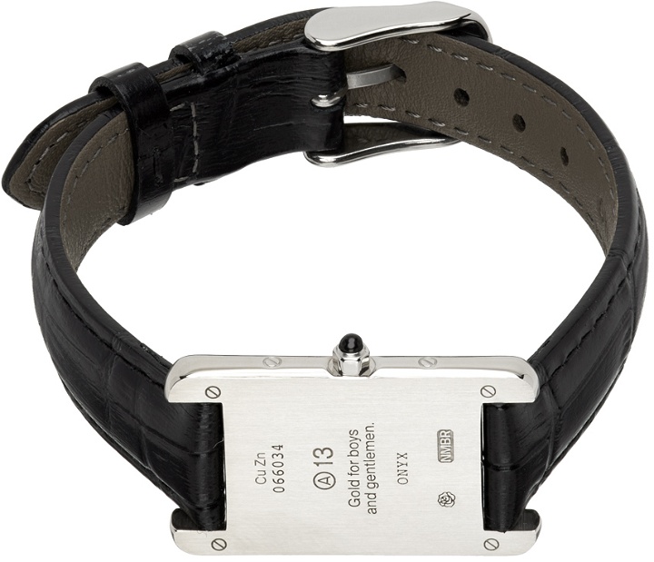 Photo: Numbering Black Leather A13 Watch Bracelet