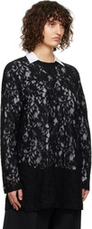 Comme des Garçons Homme Plus Black Raschel Lace T-shirt