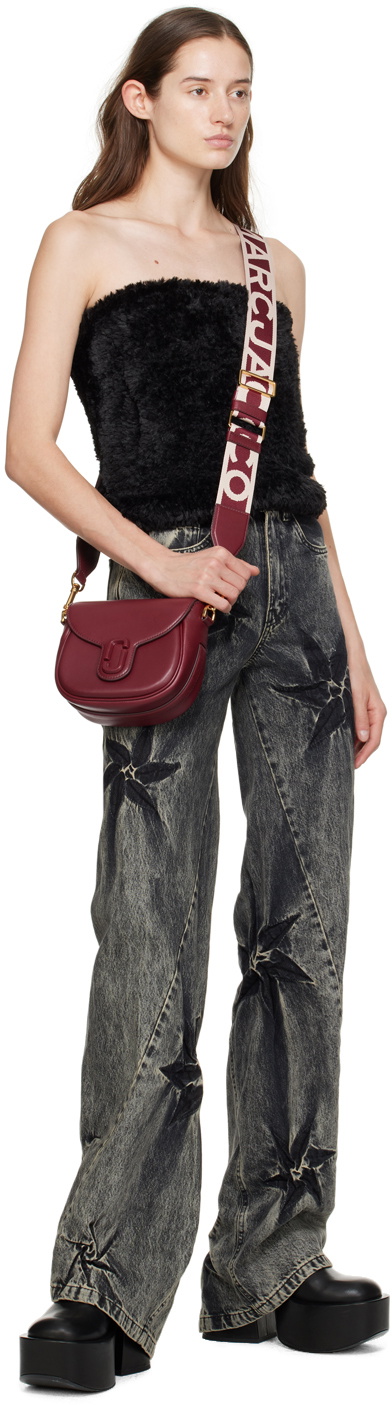 Marc Jacobs Burgundy 'The J Marc Small Saddle' Bag