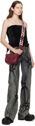 Marc Jacobs Burgundy 'The J Marc Small Saddle' Bag