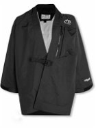 Comfy Outdoor Garment - Logo-Print Webbing-Trimmed Coexist Ripstop Jacket - Black
