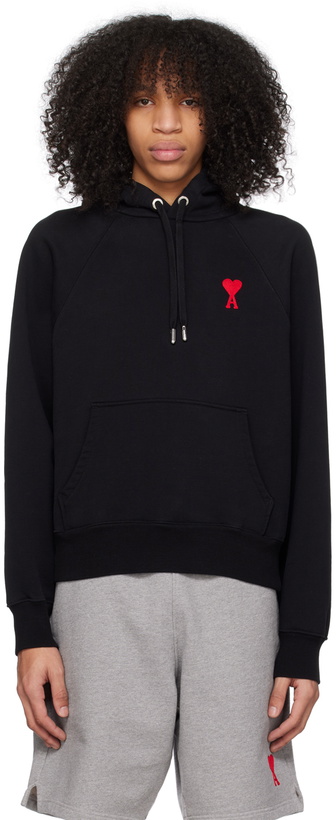 Photo: AMI Paris Black Ami de Cœur Hoodie