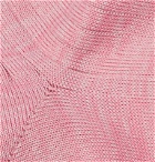 Mr P. - Ribbed Cotton-Blend Socks - Pink