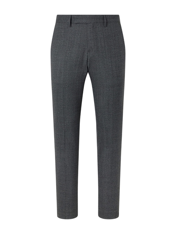 Photo: Lardini - Straight-Leg Wool Suit Trousers - Gray