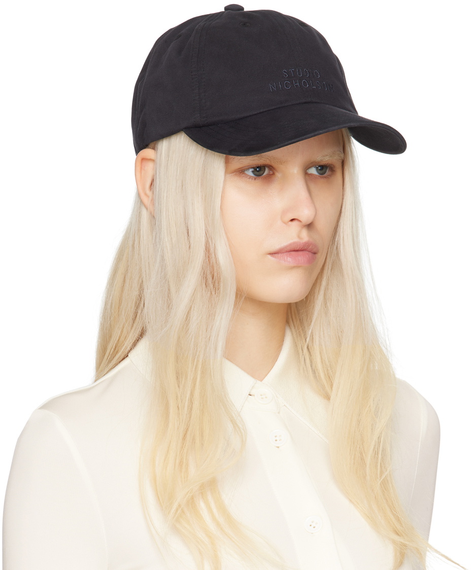 Studio Nicholson Navy Logo Cap Studio Nicholson