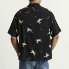 Visvim Men's Crosby Short Sleeve Shirt in Black