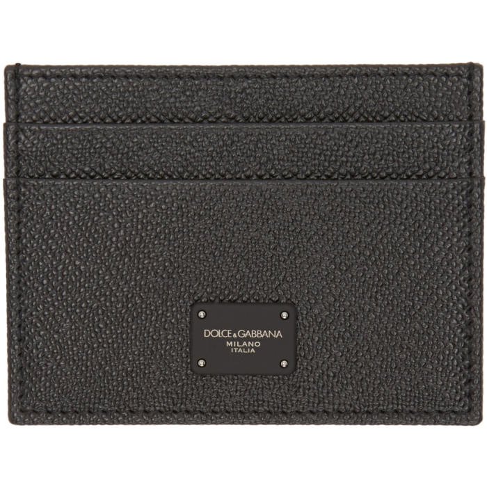 Photo: Dolce and Gabbana Black Leather Cardholder 