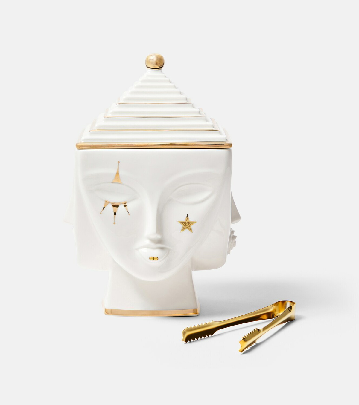 Jonathan Adler Masquerade porcelain ice bucket