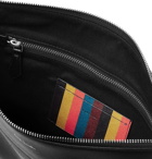 Paul Smith - Stripe-Trimmed Textured-Leather Pouch - Men - Black