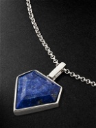 Mateo - Silver Lapis Lazuli Pendant Necklace