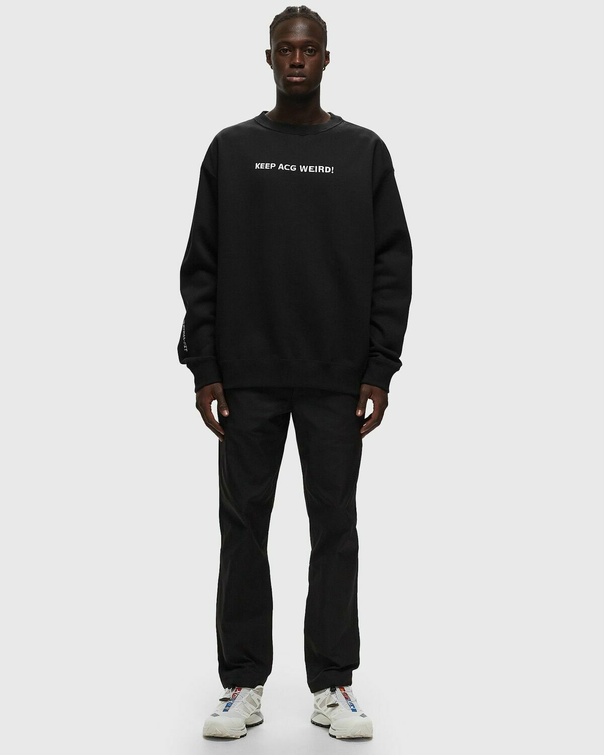 NIKEacg ナイキACG KEEP IT WEIRD! ブラック スウェット Nike ACG Therma Fit Crew Sweatshirt “Keep ACG Weird” Sz