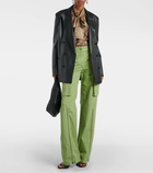 Stella McCartney Mid-rise cotton canvas cargo pants