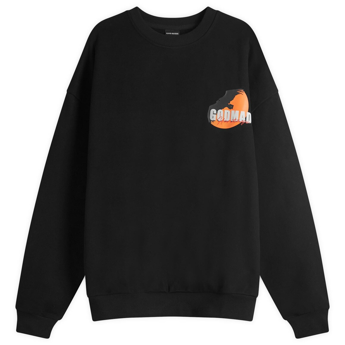 God Made Men's Heritage Sweatshirt in Black