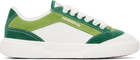 Casablanca White & Green 'Del Mar' Sneakers