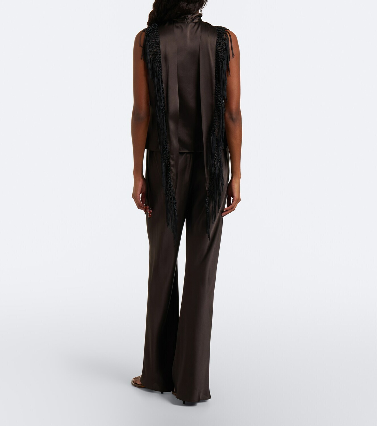 SIR Gabriete silk wide-leg pants
