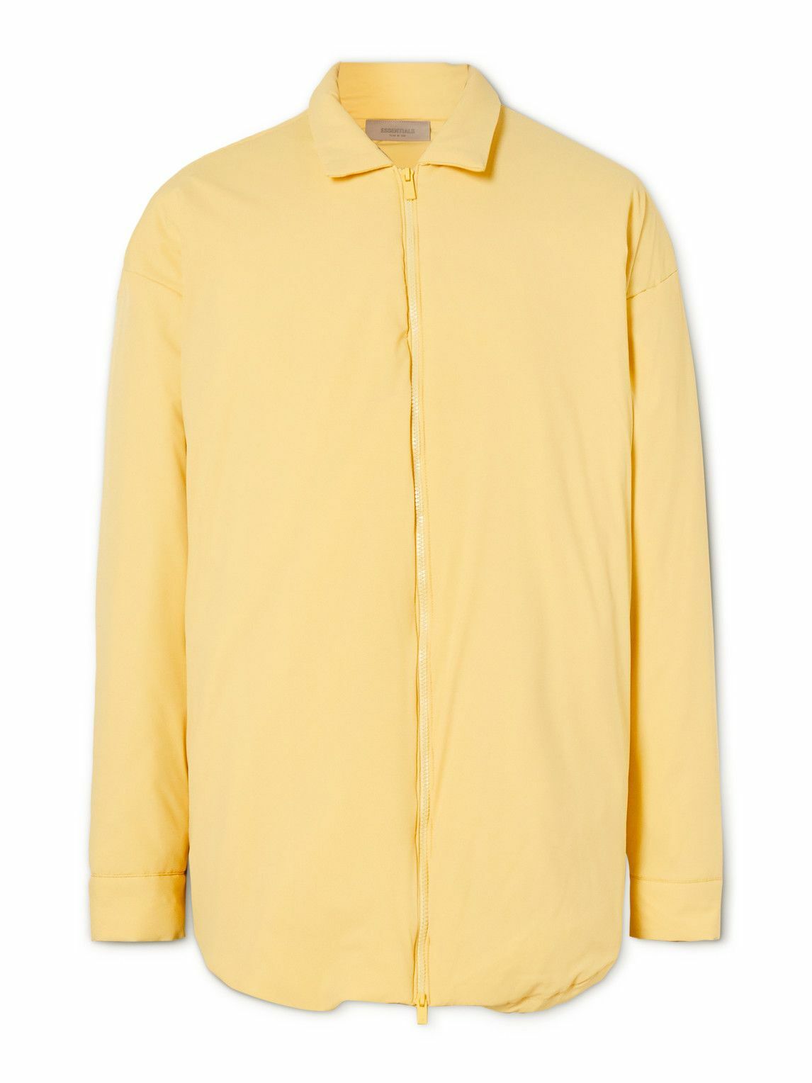 FEAR OF GOD ESSENTIALS - Logo-Appliquéd Padded Shell Shirt Jacket - Yellow