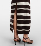 Proenza Schouler Solana striped wool and silk maxi dress