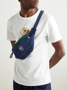 Polo Ralph Lauren - Wimbledon Leather-Trimmed Logo-Appliquéd Canvas Belt Bag