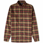 Fred Perry Authentic Men's Tartan Shirt in Shaded Stone