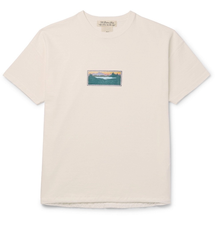 Photo: Remi Relief - Printed Cotton-Blend Jersey T-Shirt - Neutrals