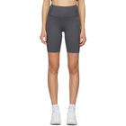 Girlfriend Collective Grey High-Rise Biker Shorts