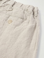 A Kind Of Guise - Tapered Linen Trousers - Neutrals