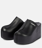 Coperni Leather platform clogs