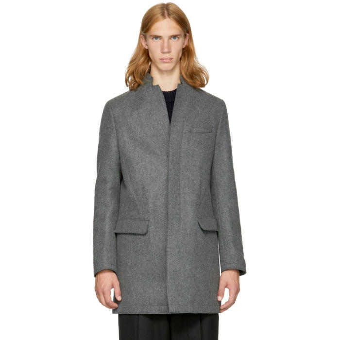 Tomorrowland Grey Wool Coat