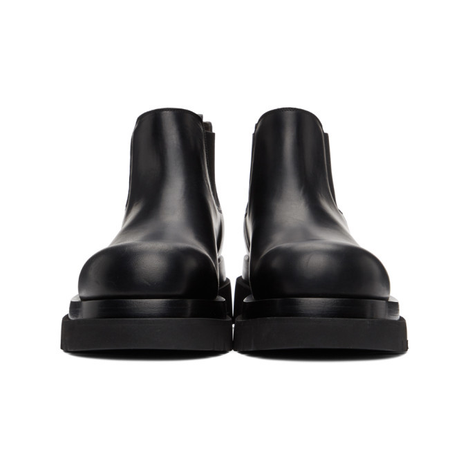 Bottega Veneta Black Low The Lug Chelsea Boots Bottega Veneta
