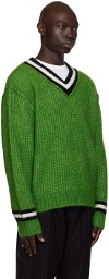 Stüssy Green Tennis Sweater