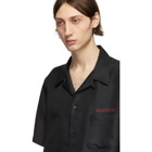 Valentino Black and Red Moon Shirt