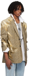 Y/Project Beige Sun Bleached Blazer