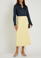 Vince Silk-blend Shirt Navy