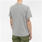Stone Island Men's Micro Branding Print T-Shirt in Melange Grey
