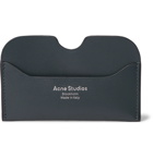 Acne Studios - Logo-Print Leather Cardholder - Blue